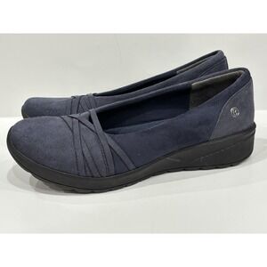 LifeStride BZEES Goody Women's Navy Slip On Comfort Flats Air Step Shoes 8.5M